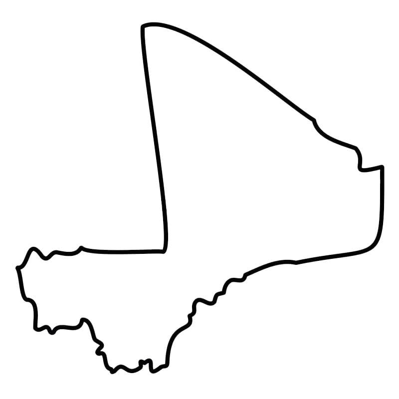 Printable Mali Map