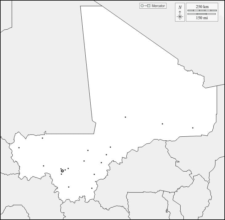 Printable Mali On The Map