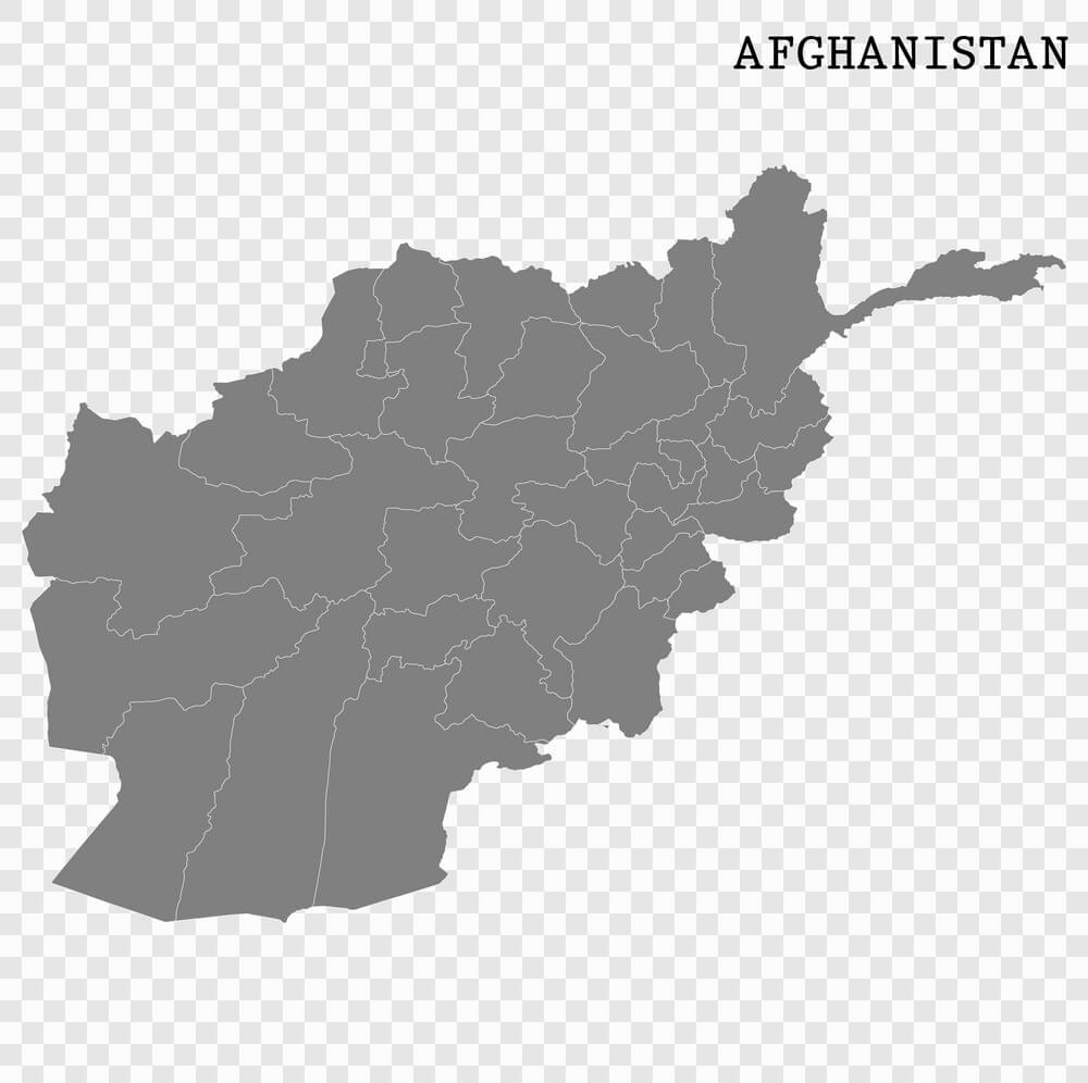 Printable Map Afghanistan