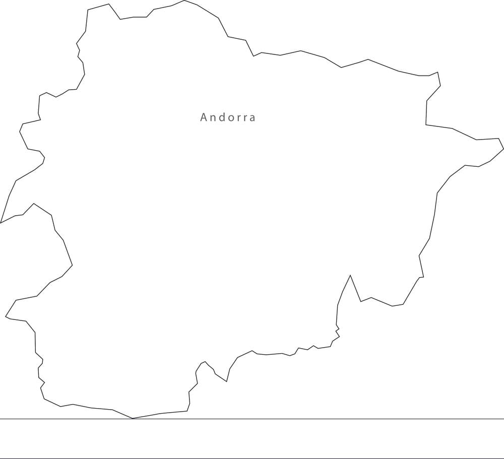 Printable Map Andorra