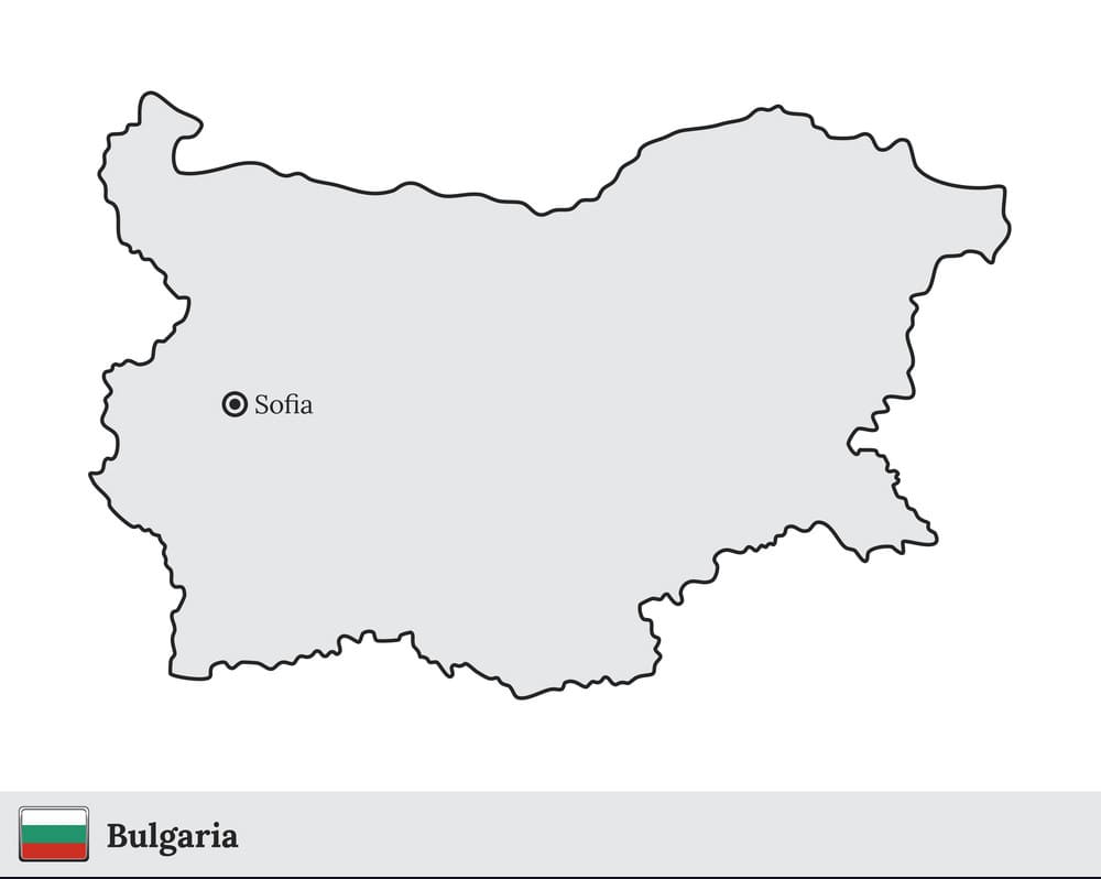Printable Map Bulgaria