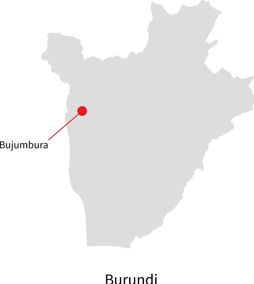 Printable Map Burundi Capital