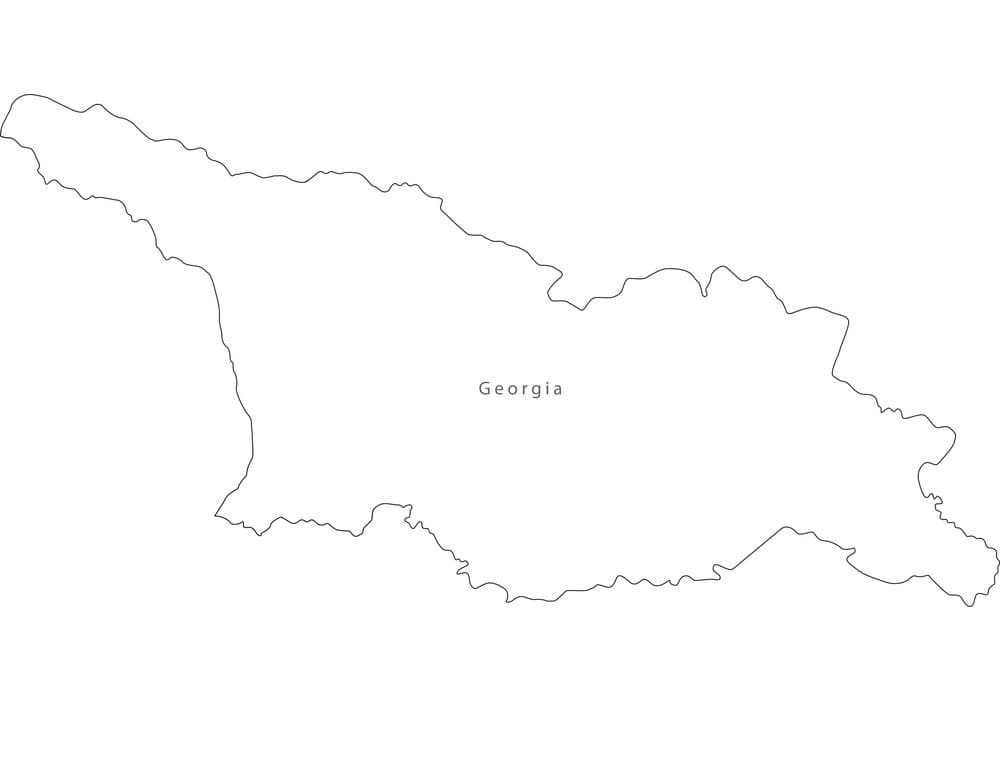 Printable Map Georgia