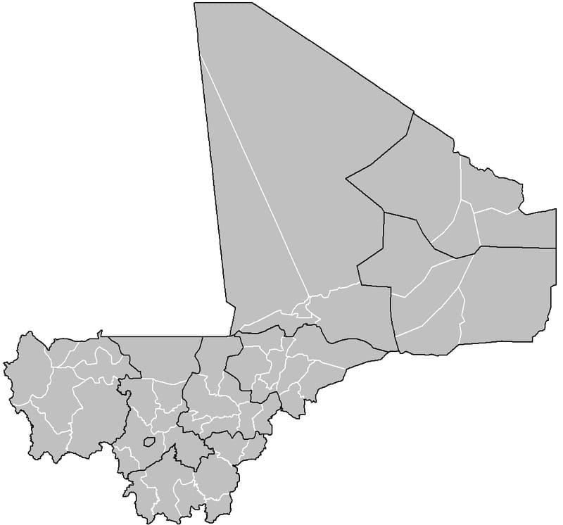 Printable Map Mali