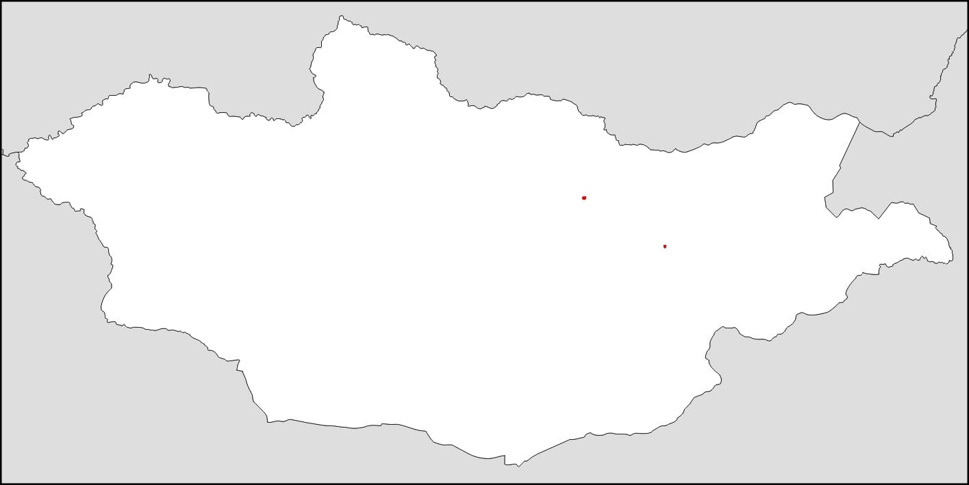 Printable Map Mongolia