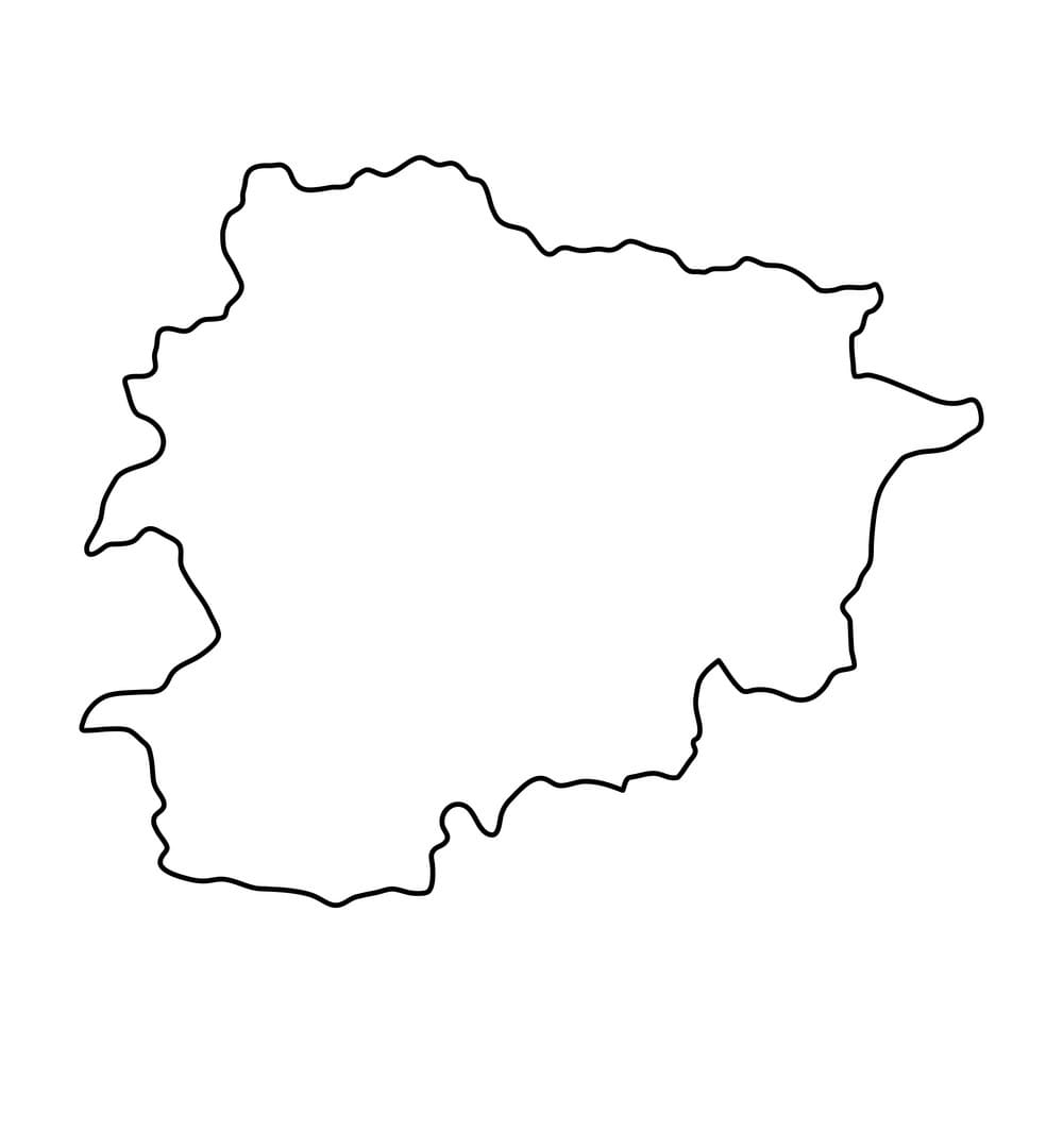 Printable Map Of Andorra