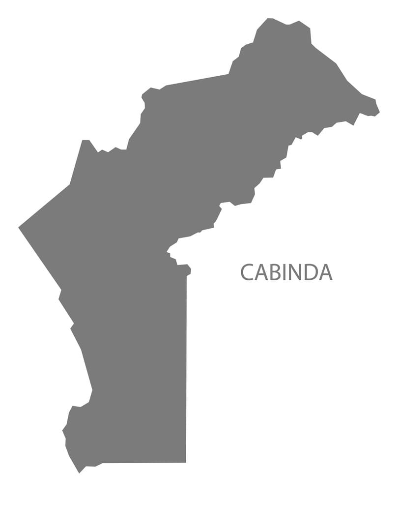 Printable Map Of Angola And Cabinda