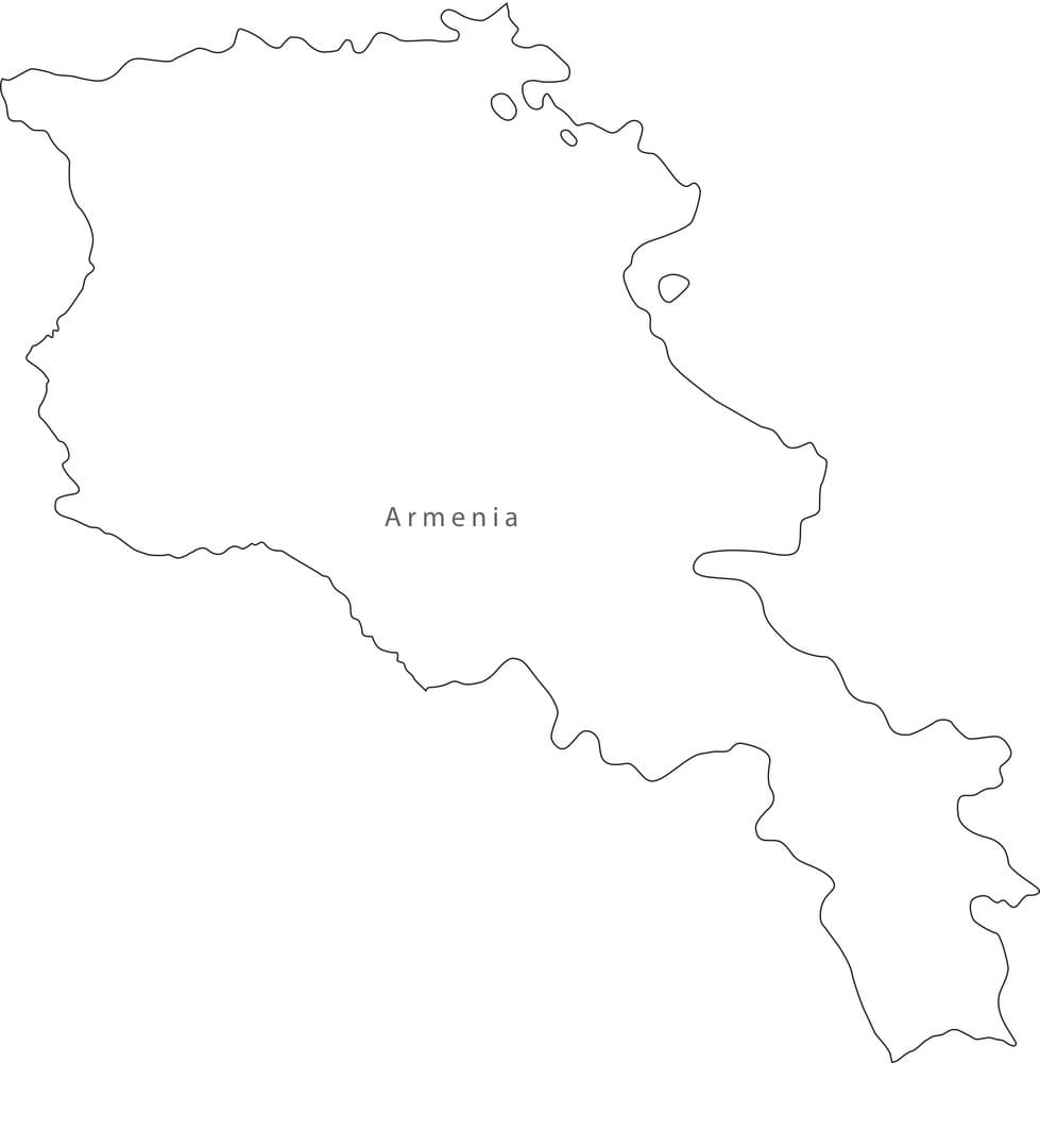 Printable Map Of Armenia