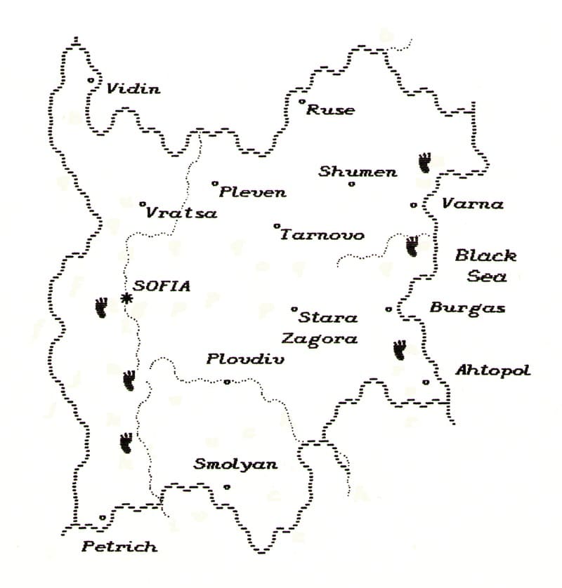 Printable Map Of Bulgaria Cities