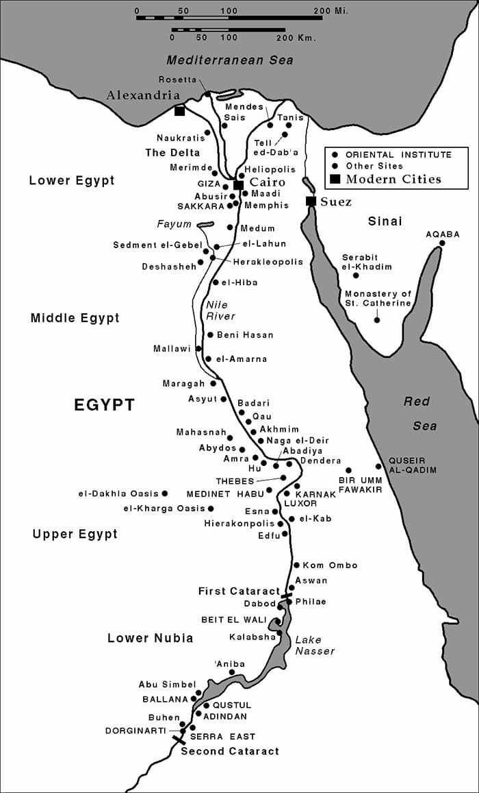 Printable Map Of Egypt And Surrounding Countries
