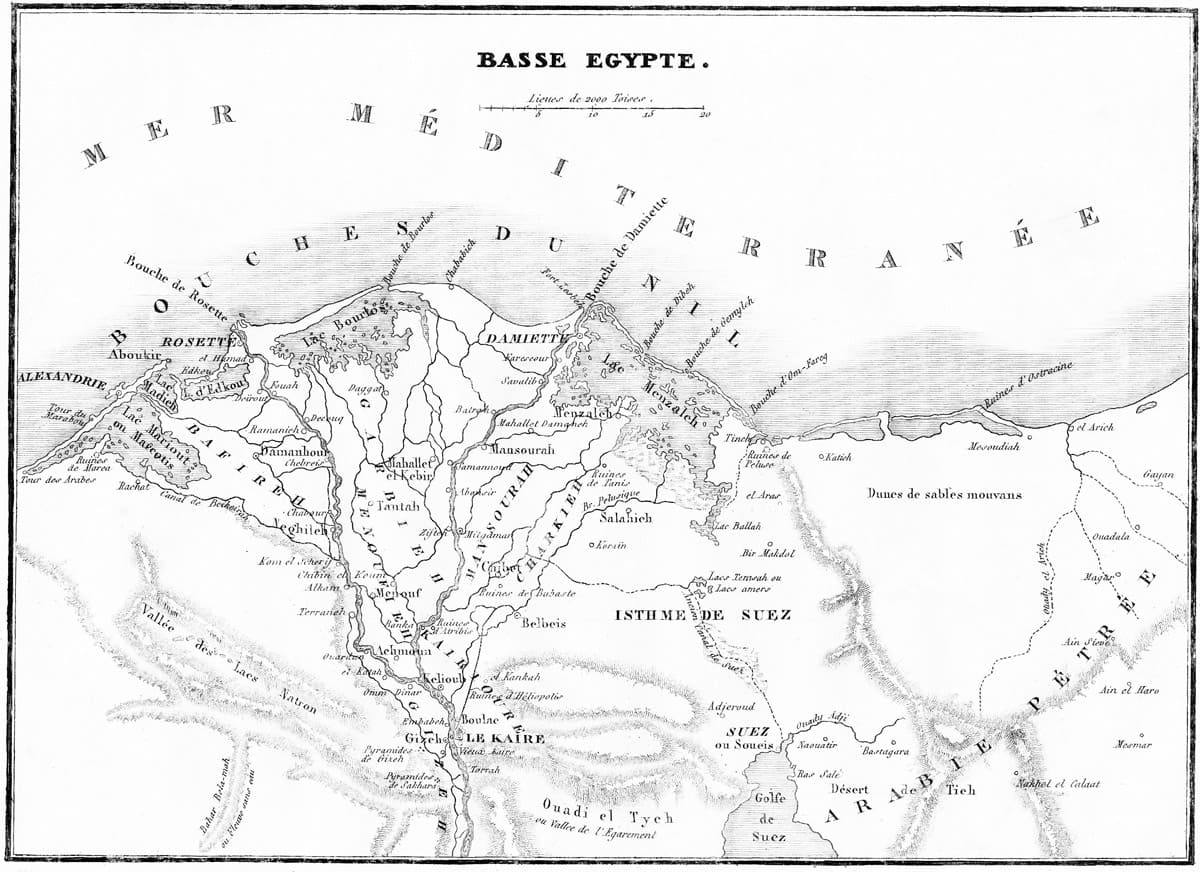 Printable Map Of Egypt Area