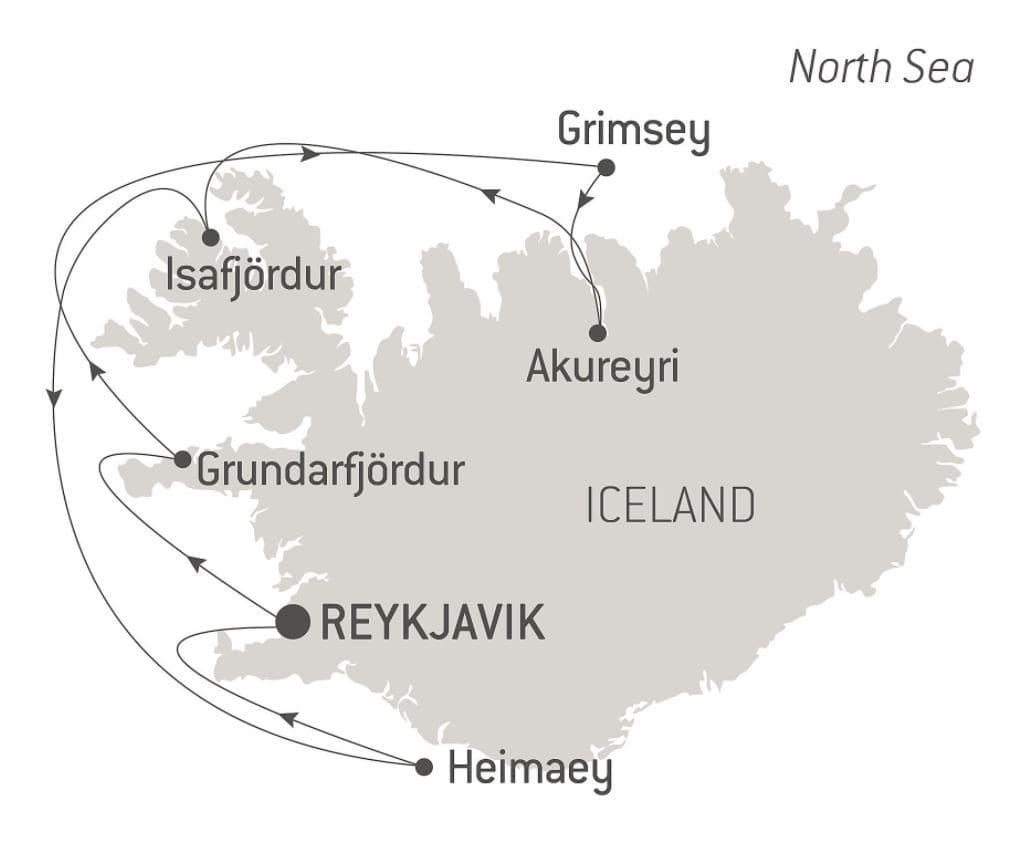 Printable Map Of Iceland Attractions