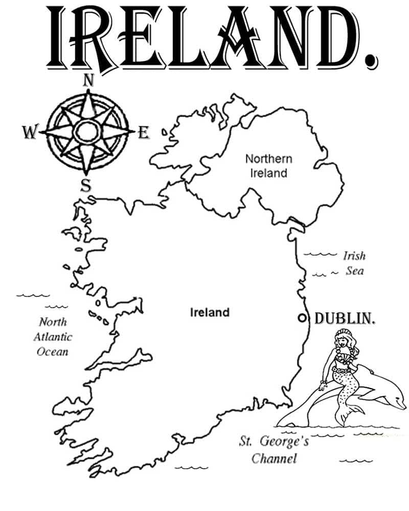Printable Map Of Ireland And Northern Ireland