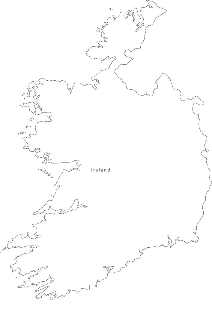 Printable Map Of Ireland