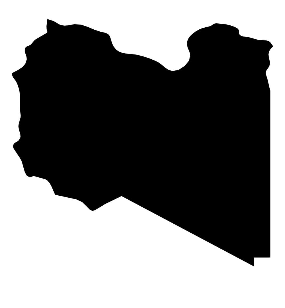 Printable Map Of Libya Blank