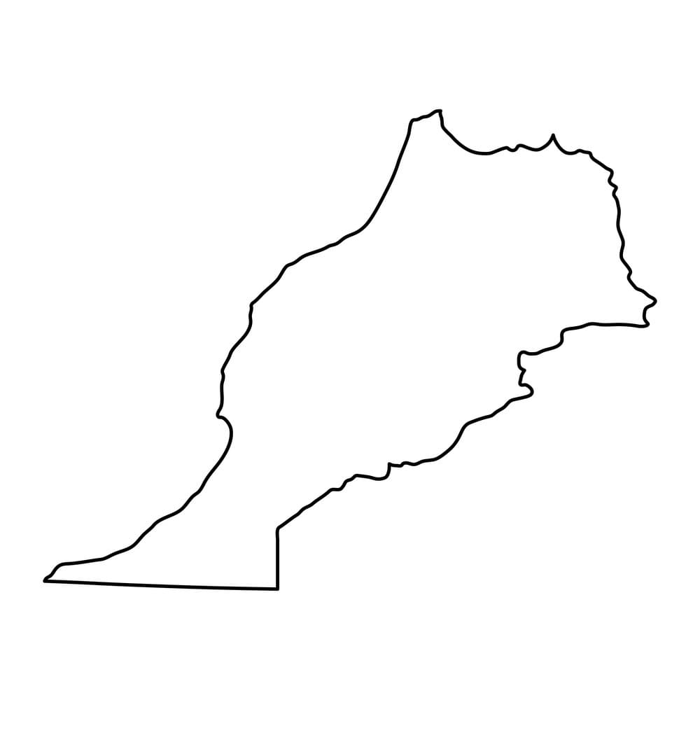 Printable Map Of Morocco