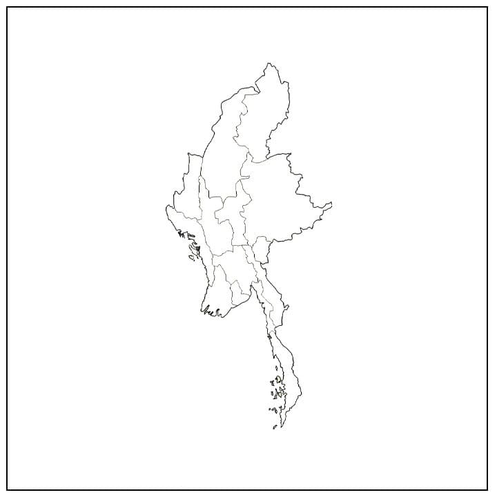 Printable Map Of Myanmar