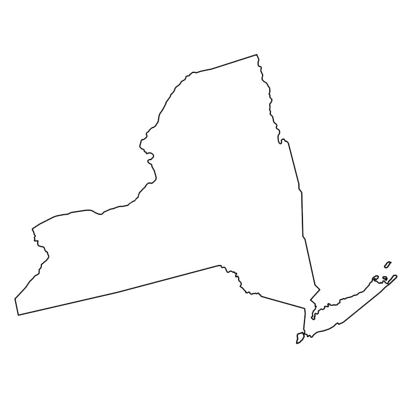 Printable Map Of New York State