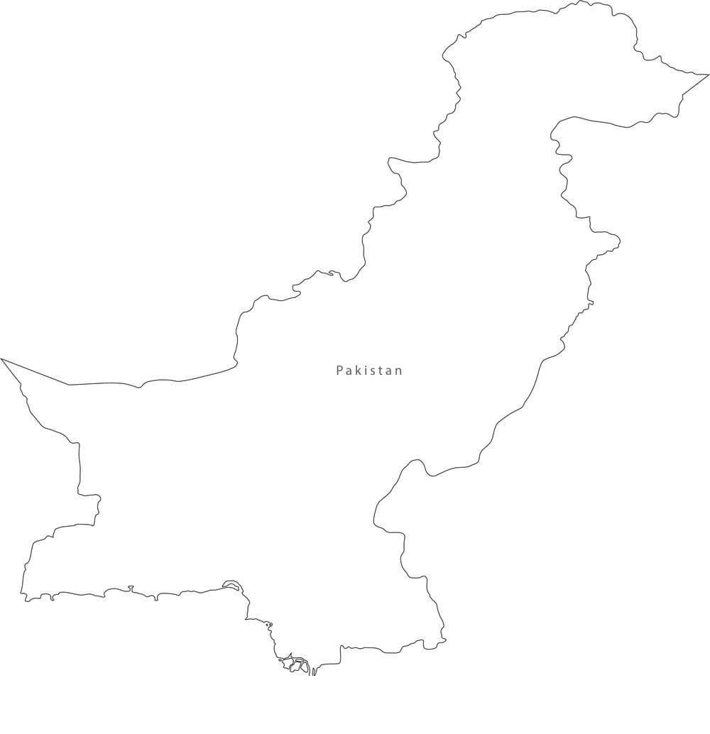 Printable Map Of Pakistan