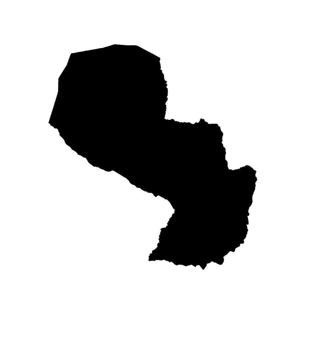 Printable Map Of Paraguay