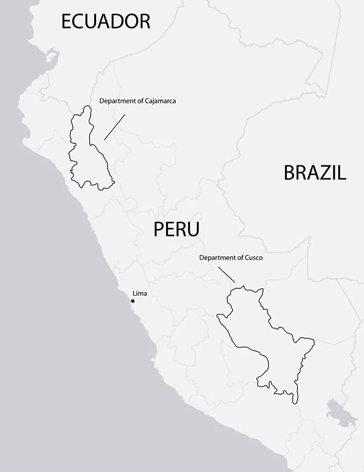 Printable Map Of Peru And Ecuador