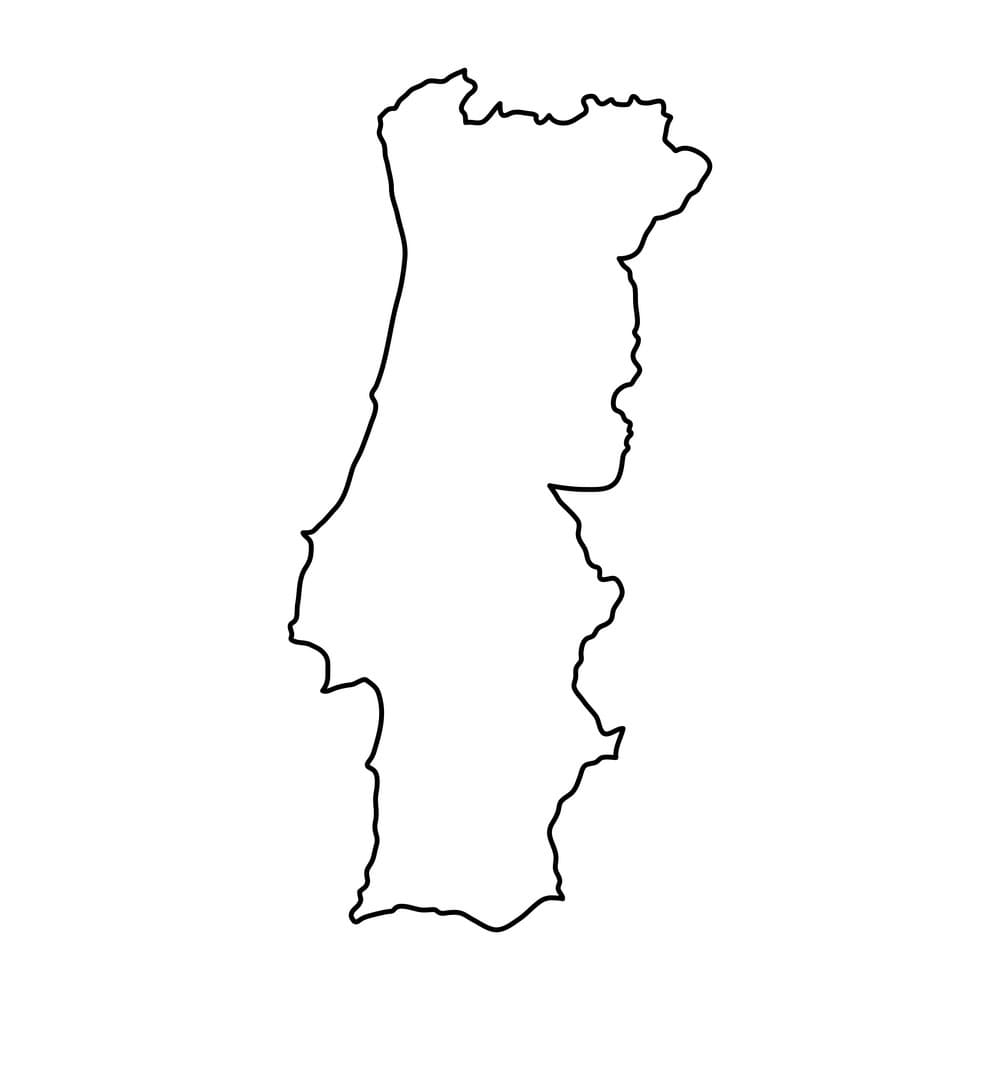 Printable Map Of Portugal