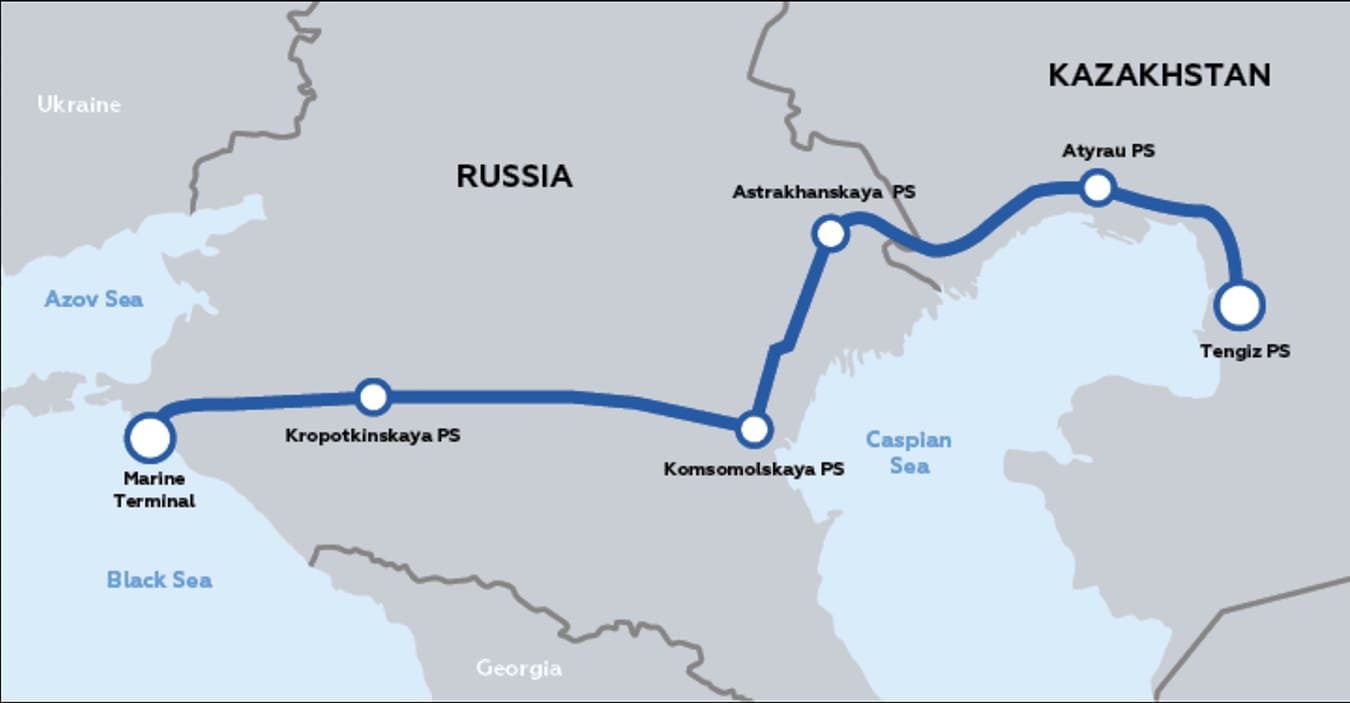 Printable Map Of Russia And Kazakhstan