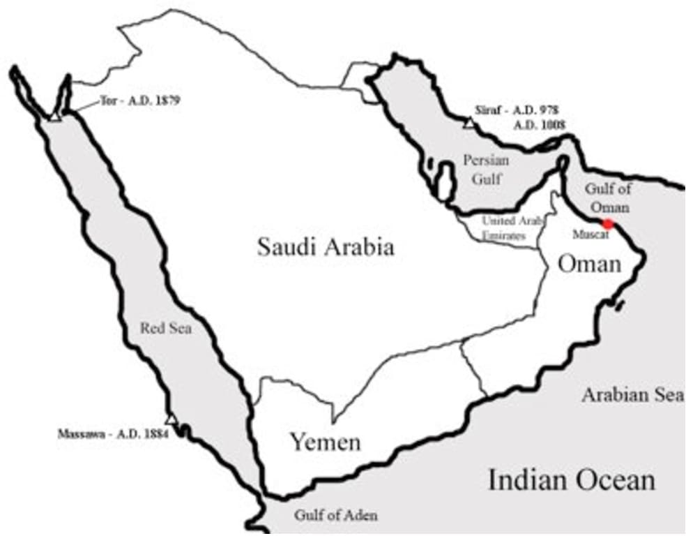 Printable Map Of Saudi Arabia And Surrounding Countries