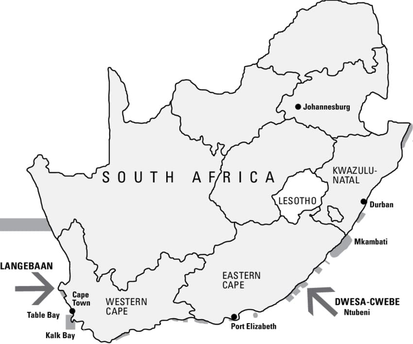 Printable Map Of South Africa Provinces
