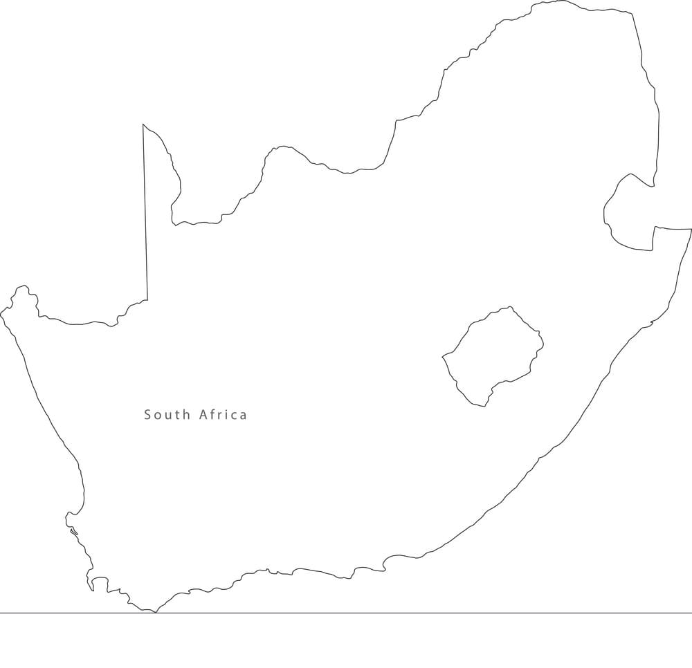 Printable Map Of South Africa