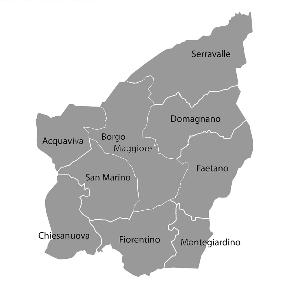 Printable Map Of The Country Of San Marino