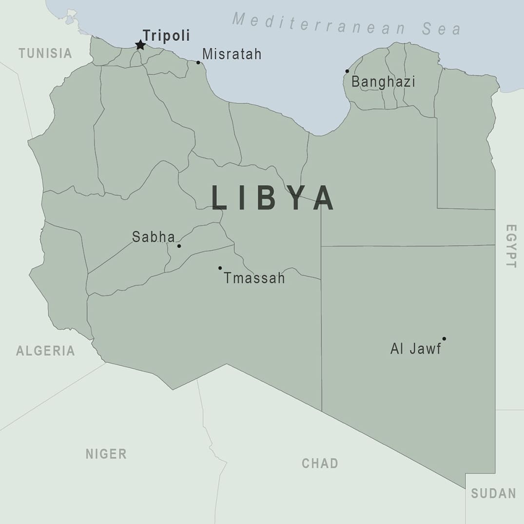 Printable Map Of Tripoli Libya