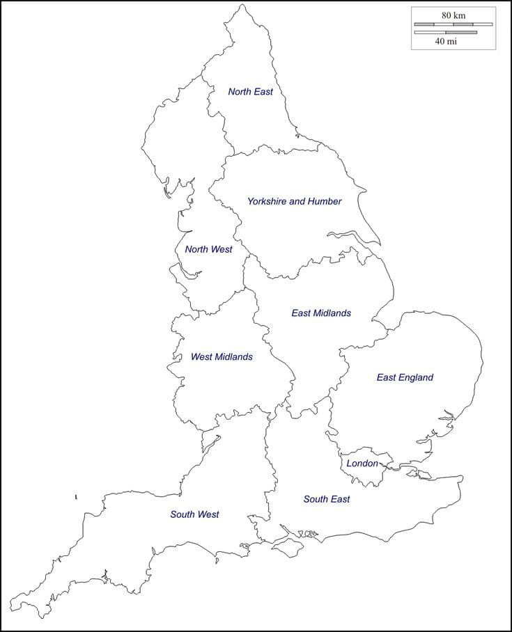 Printable Map Of United Kingdom Counties