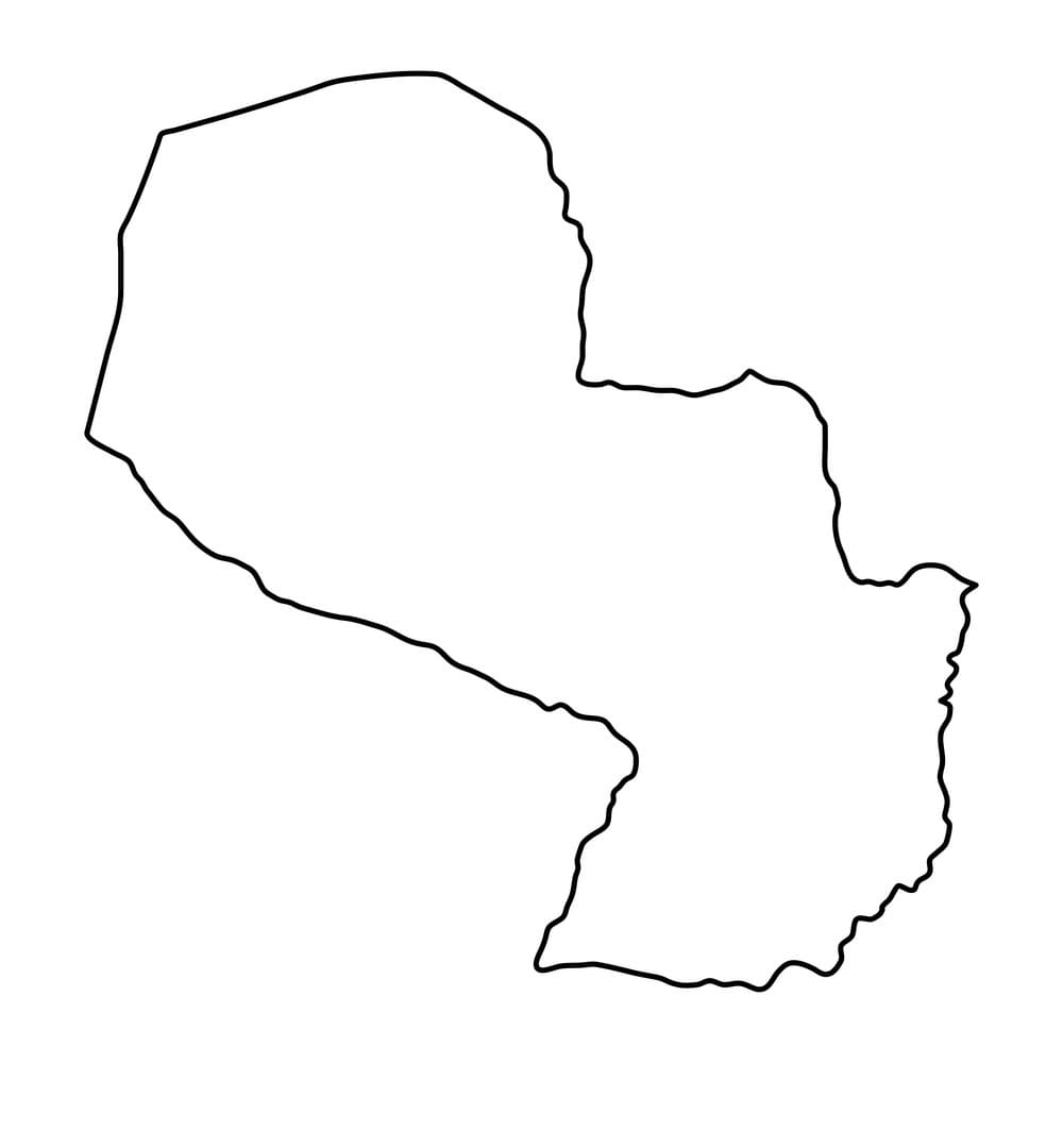 Printable Map Paraguay