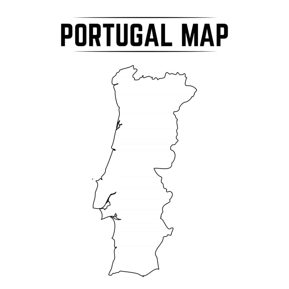 Printable Map Portugal