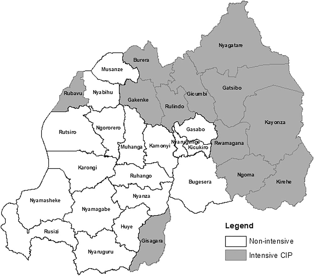 Printable Map Rwanda Capital