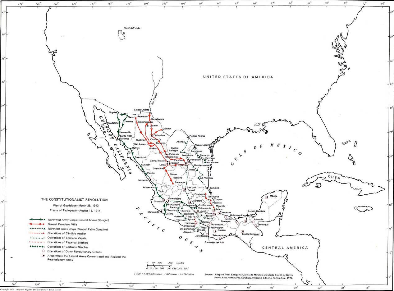 Printable Mexico Map 1
