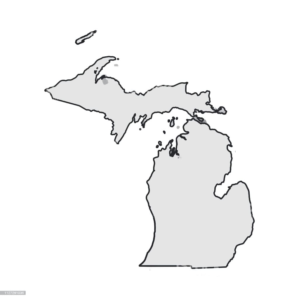 Printable Michigan Map America