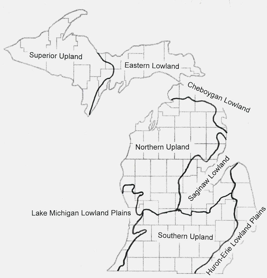 Printable Michigan Map Labeled