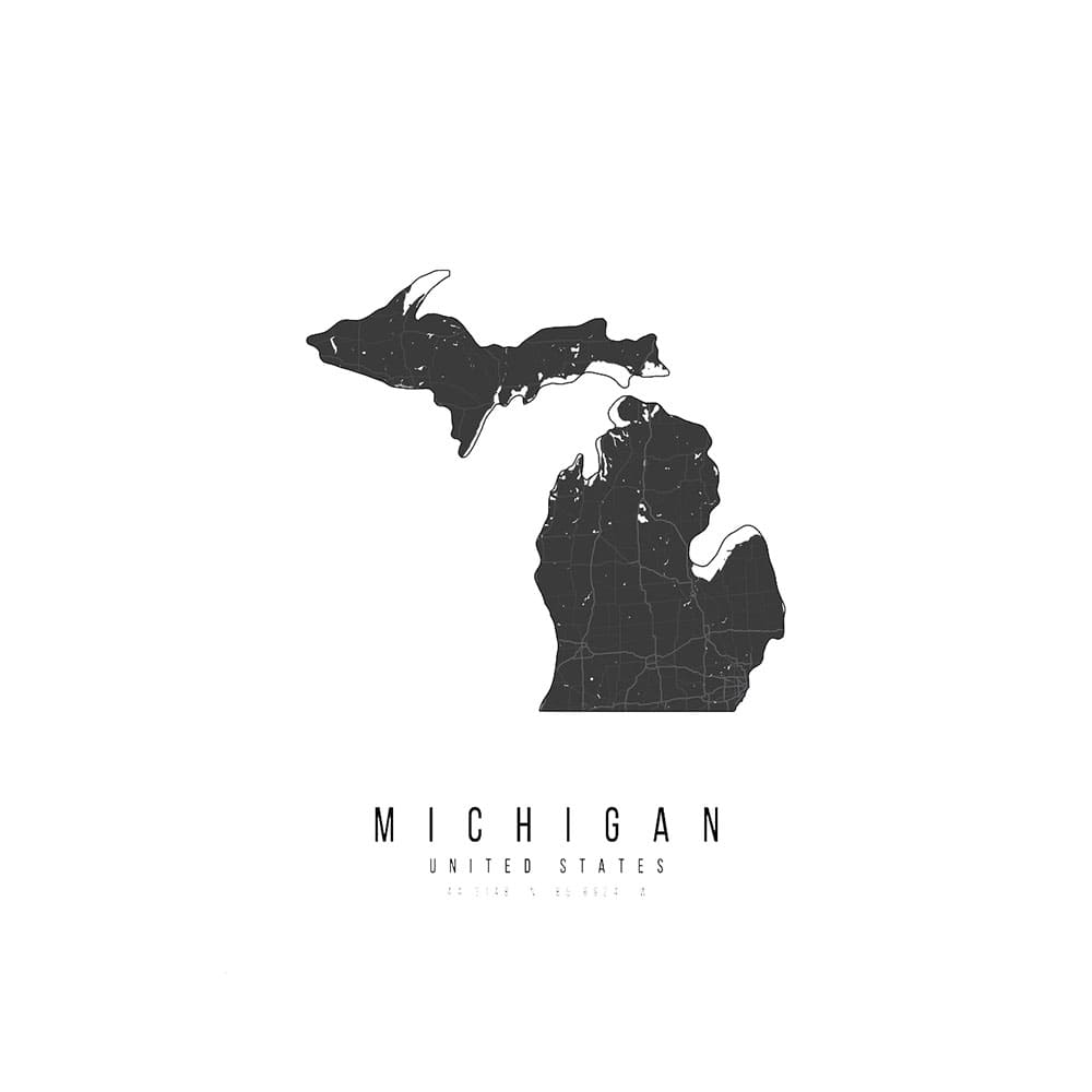 Printable Michigan On Map