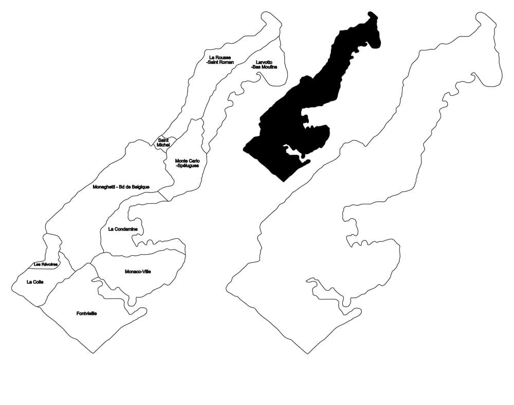 Printable Monaco Capital Map