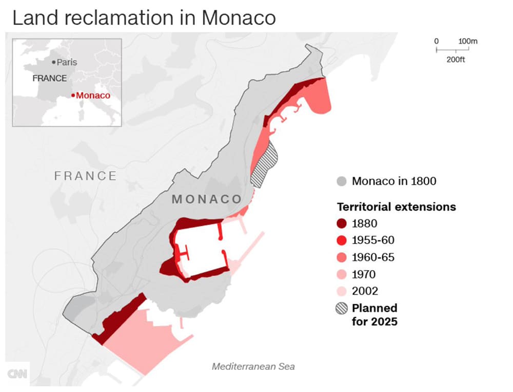Printable Monaco Location Map