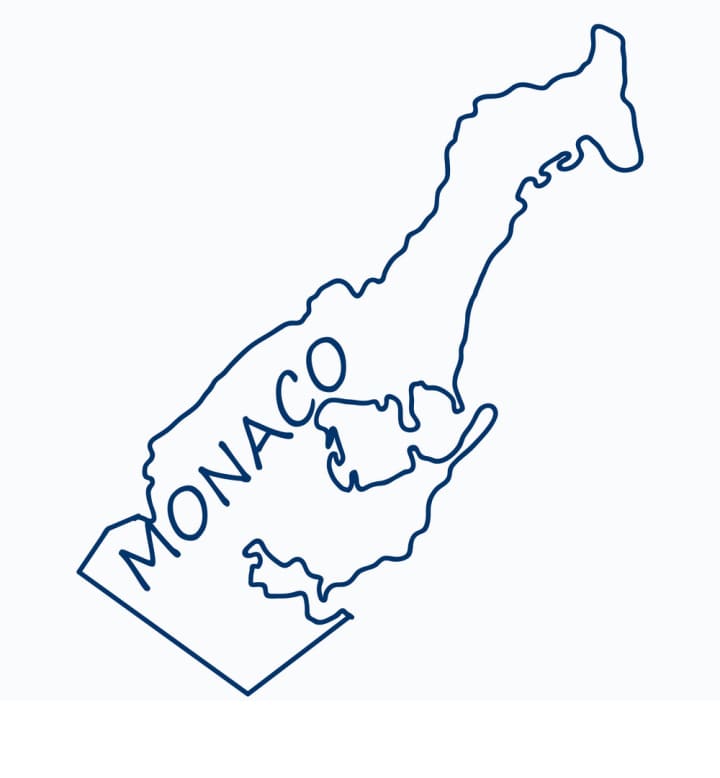 Printable Monaco On A Map