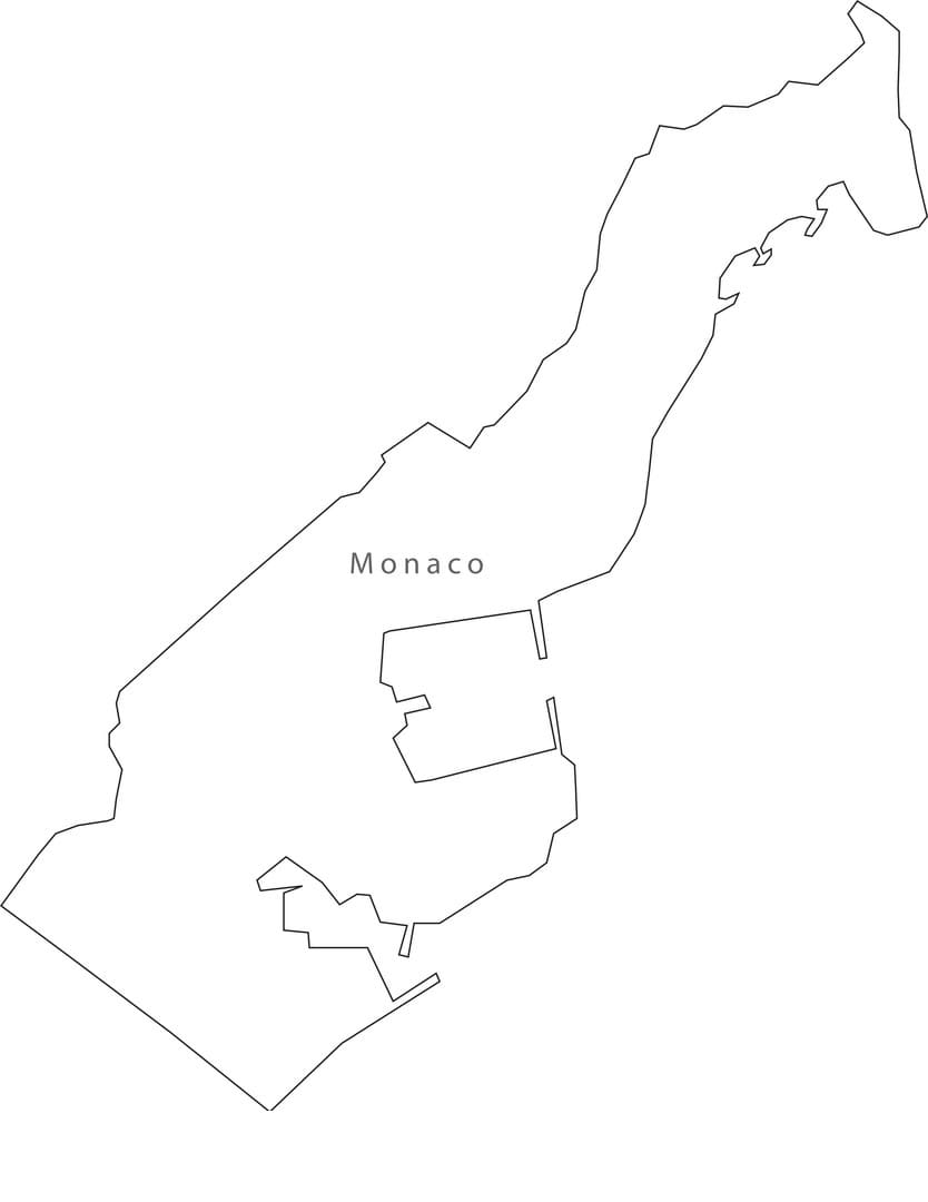 Printable Monaco On Map