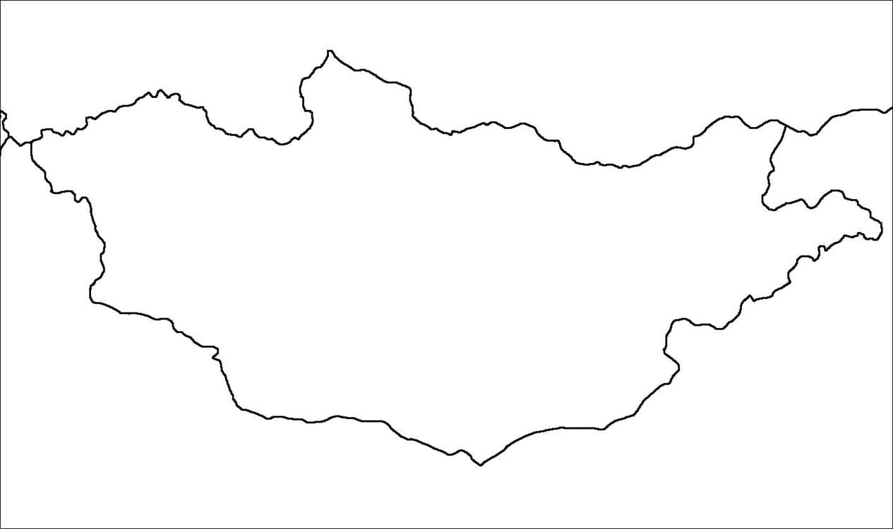 Printable Mongolia Map