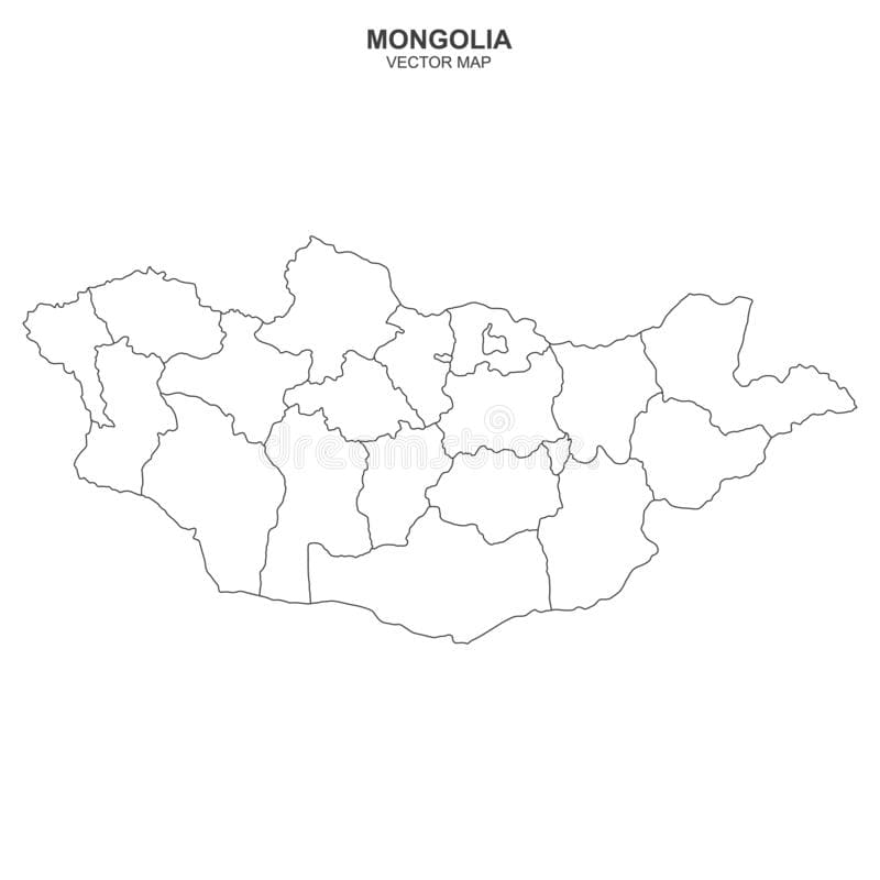 Printable Mongolia On A Map
