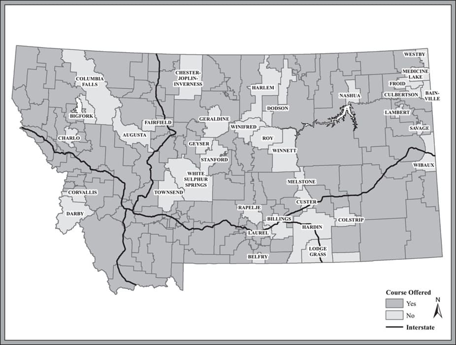 Printable Montana Map Detailed