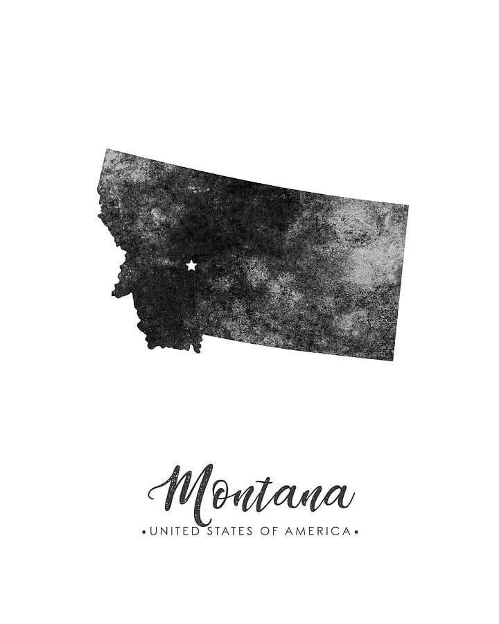 Printable Montana Map USA