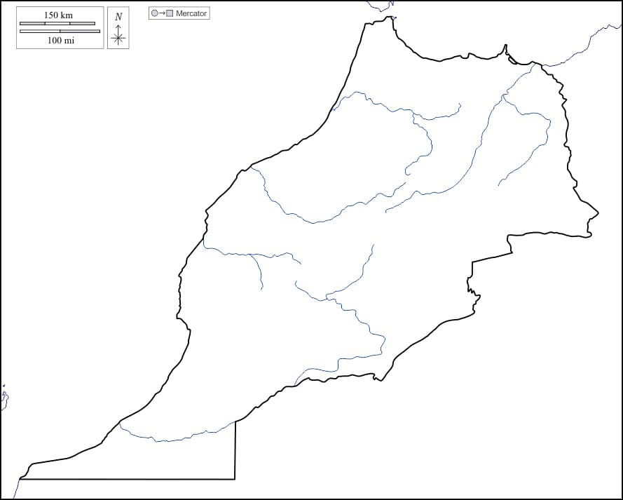 Printable Morocco In Map