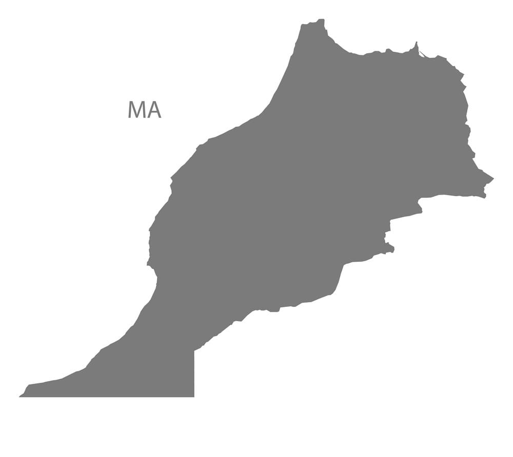 Printable Morocco On A Map